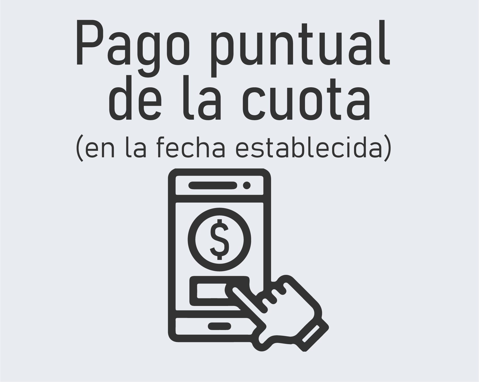 Pago puntual de la cuota