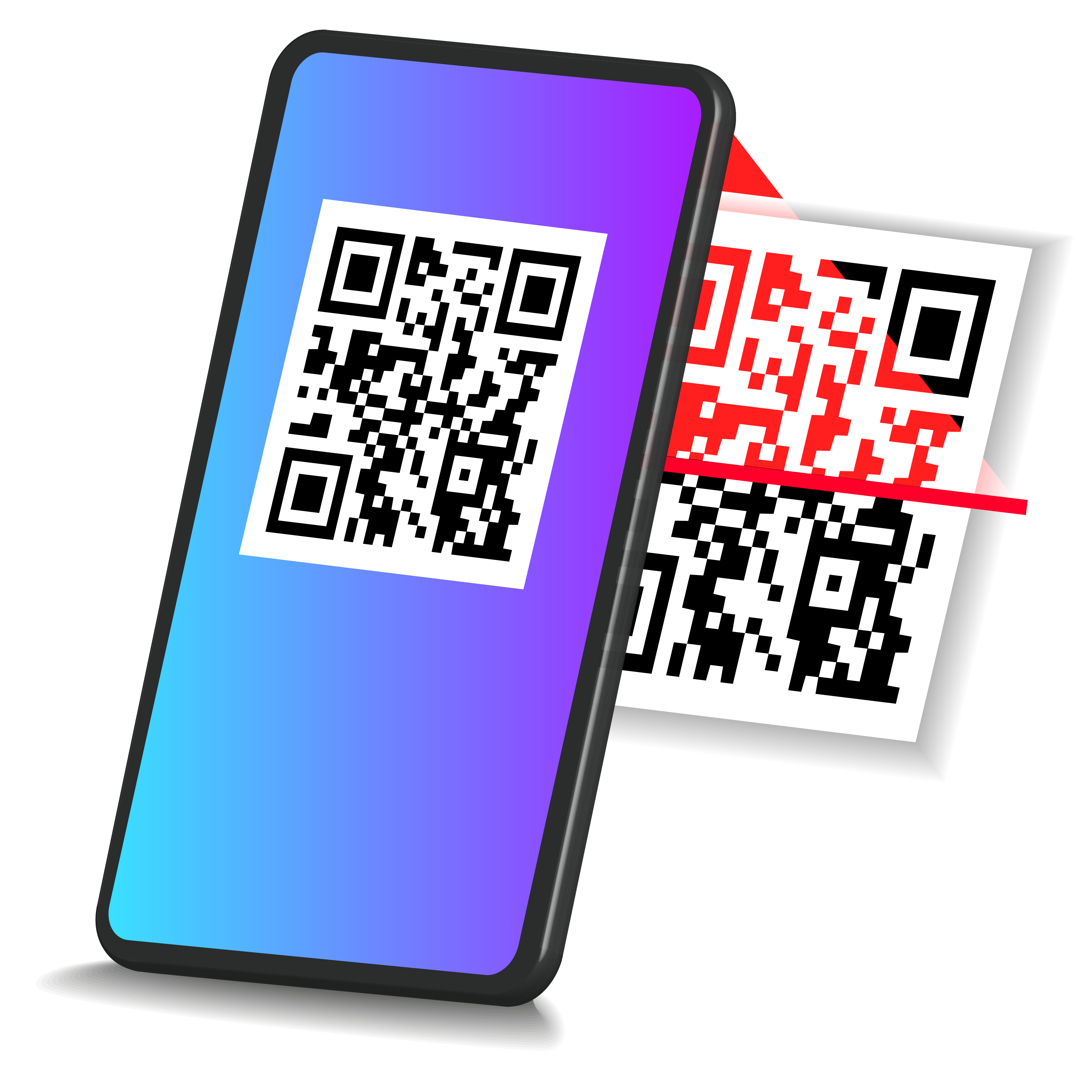 Celular escaneando QR