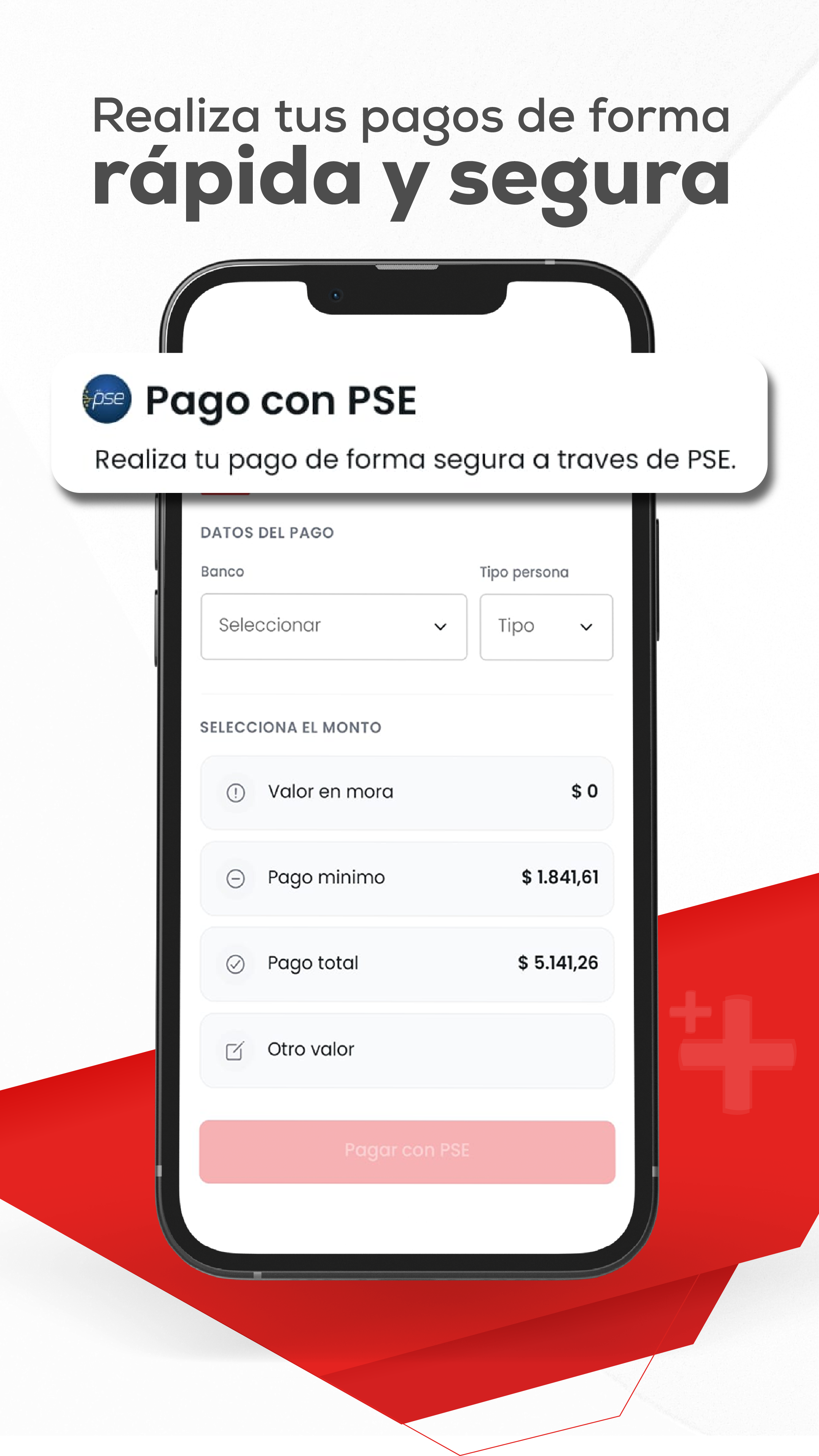 Realiza tus pagos de forma rapida y segura