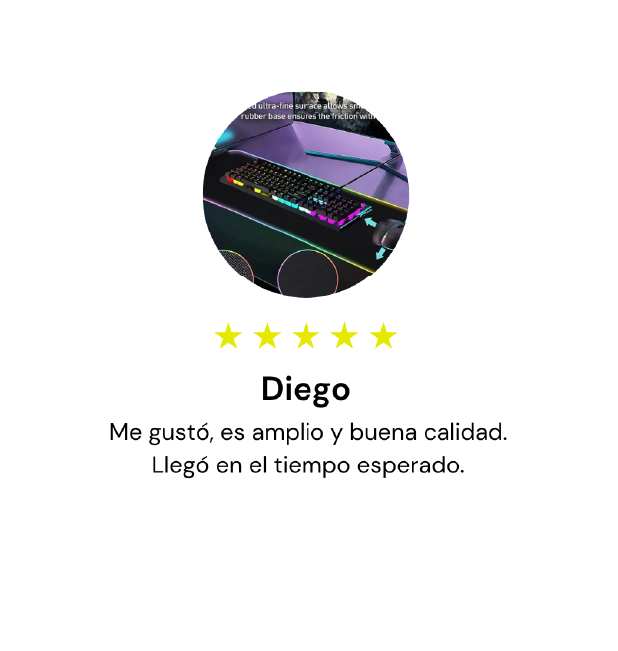 Diego, 5 estrellas: Me gustó, es amplio y buena calidad. Llegó en el tiempo esperado.